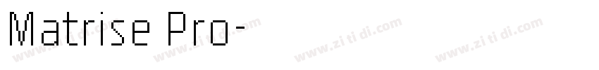 Matrise Pro字体转换